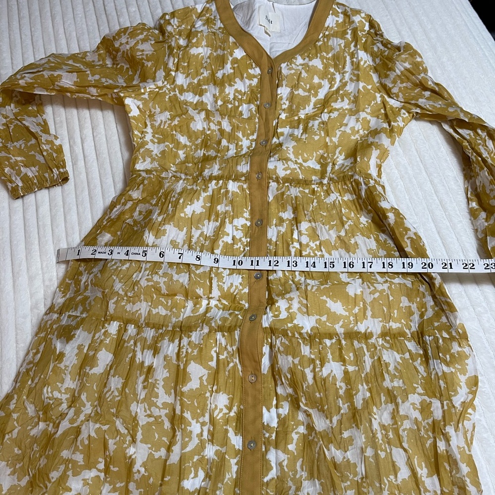 Roolee | Yellow & White | Floral Long Sleeve Maxi Dress - Picture 10 of 11